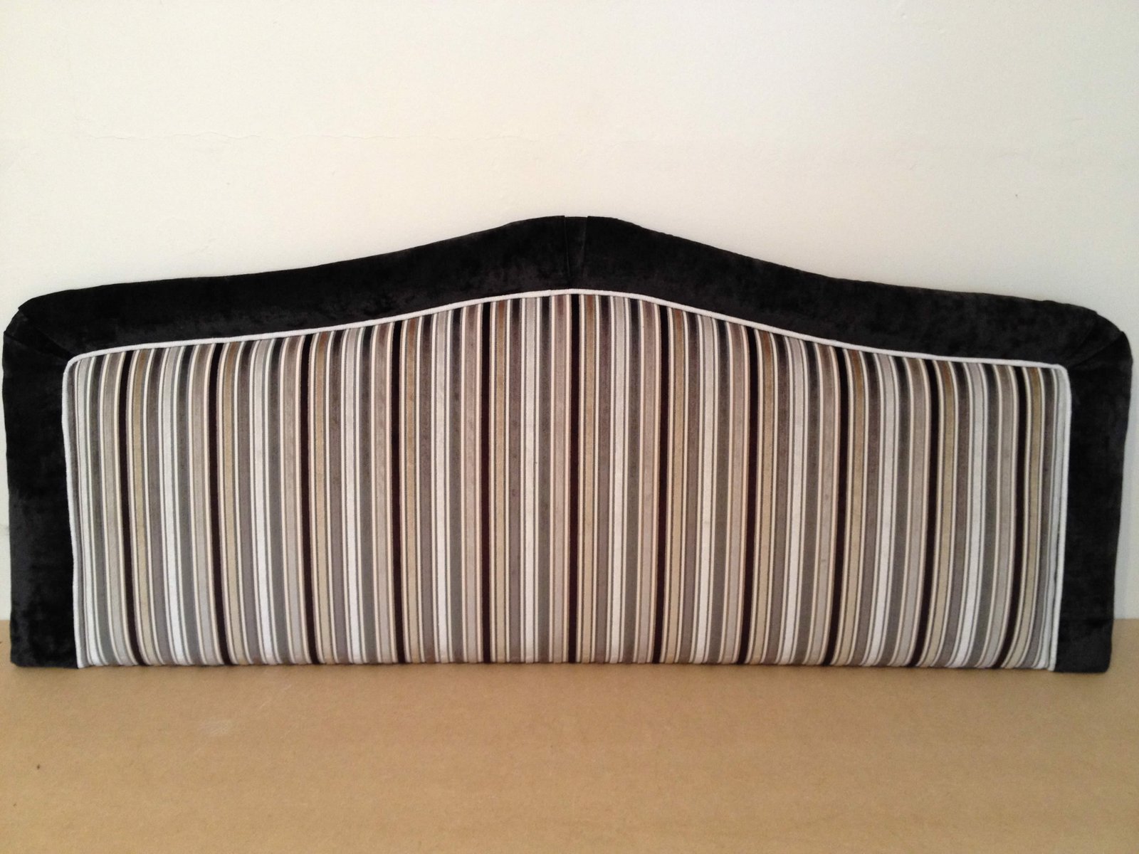 Custom shaped upholstered headboard or bench panel